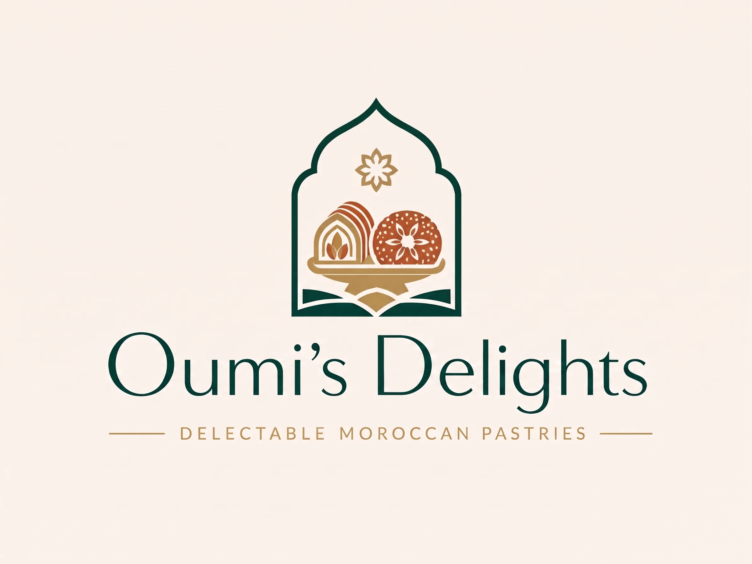 Moroccan pastries prepared for sharing